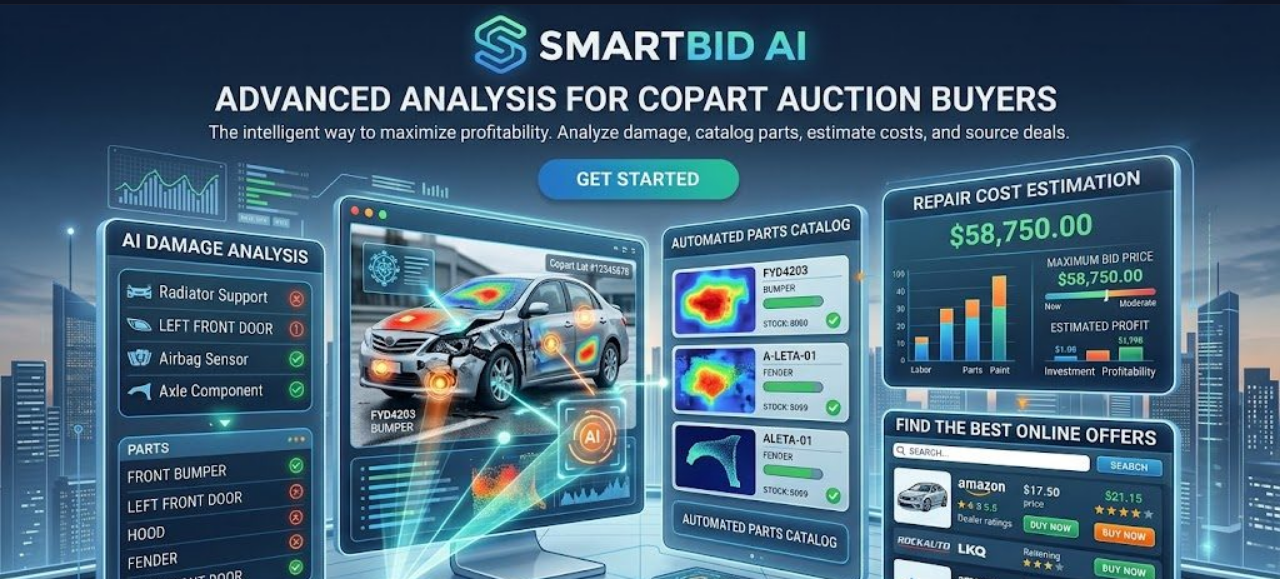 SmartBid AI – Copart Auction Vehicle Analysis with AI